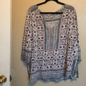 Lucky brand long sleeve blouse